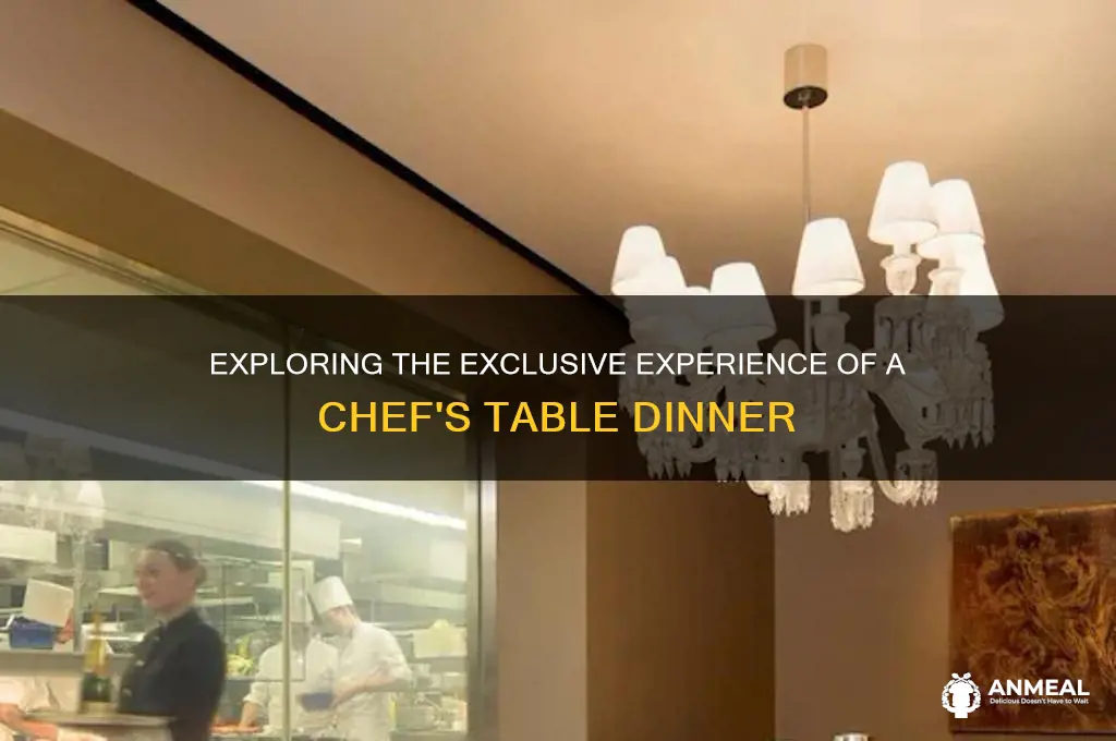 what is a chef table dinner