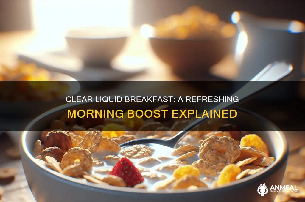 what is a clear liquid breakfast