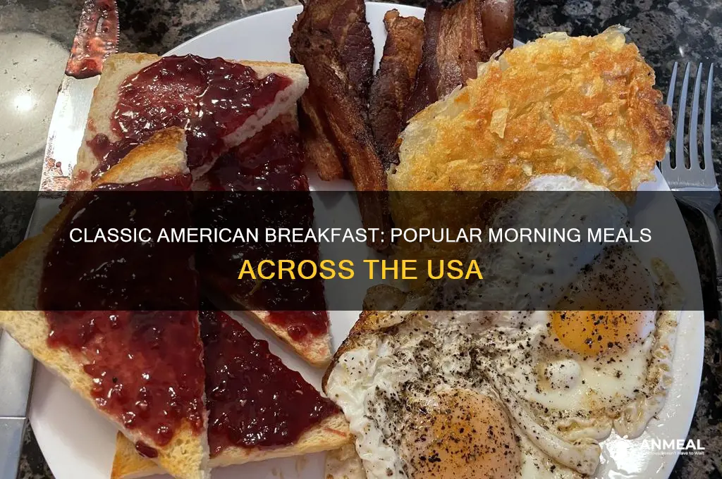 what is a common breakfast in usa