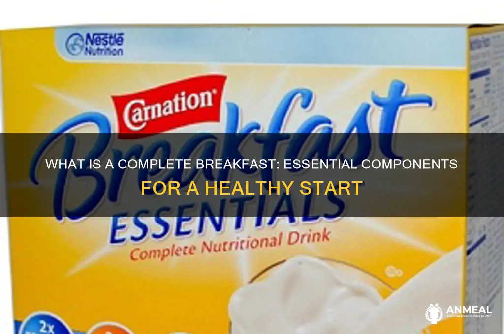 what is a complete breakfast