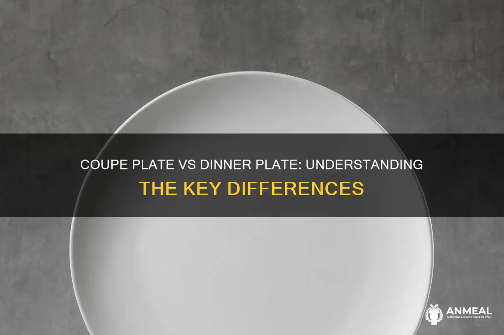 what is a coupe plate vs dinner plate