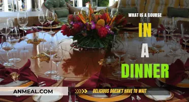 Understanding the Role of a Course in a Traditional Dinner Setting