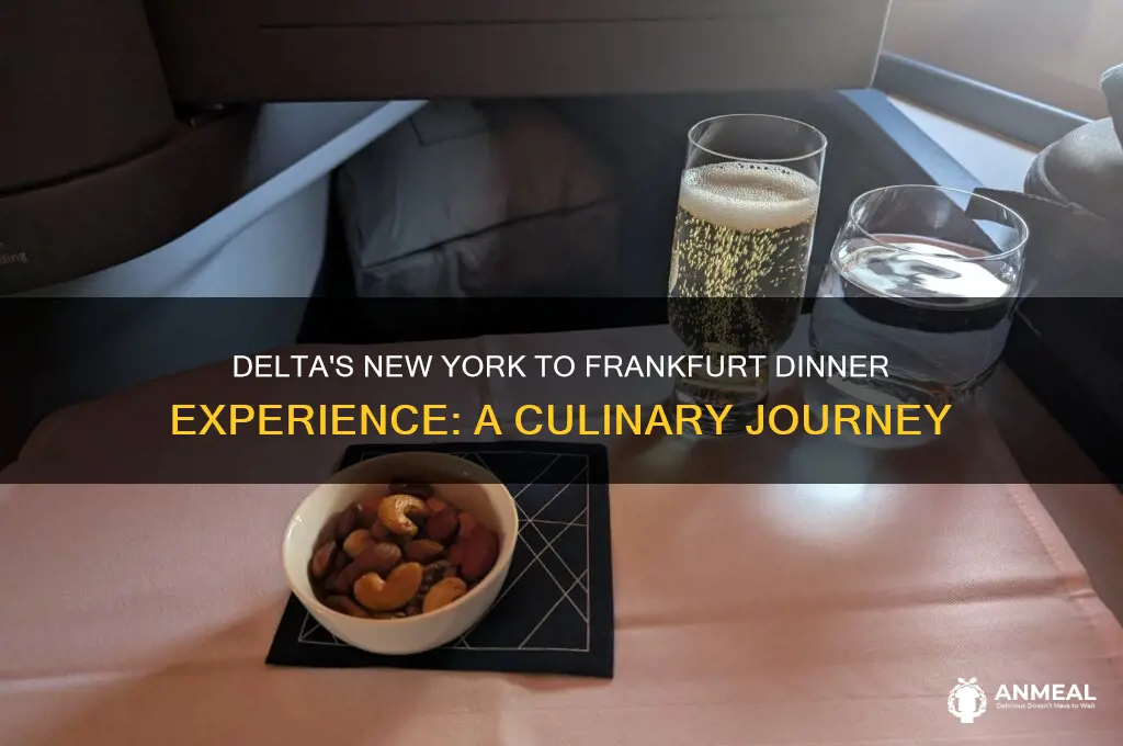 what is a delta new york to frankfurt dinner