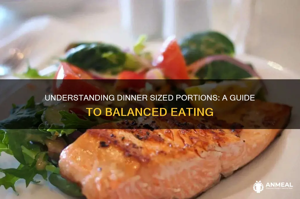 what is a dinner sized portion