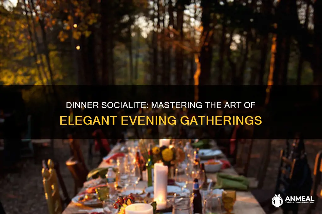what is a dinner socialite