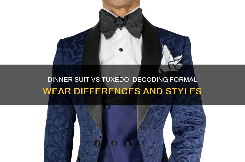 what is a dinner suit vs tuxedo