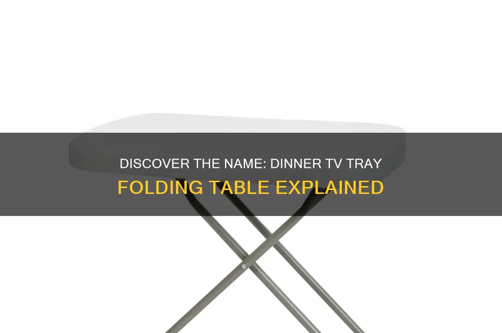 what is a dinner tv tray folding table called