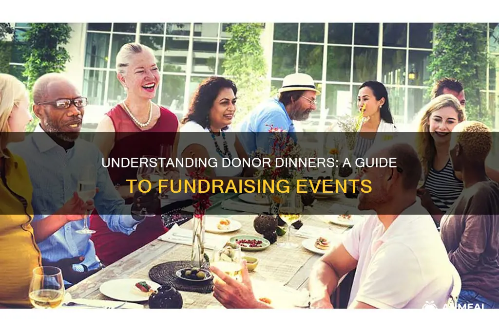 what is a donor dinner