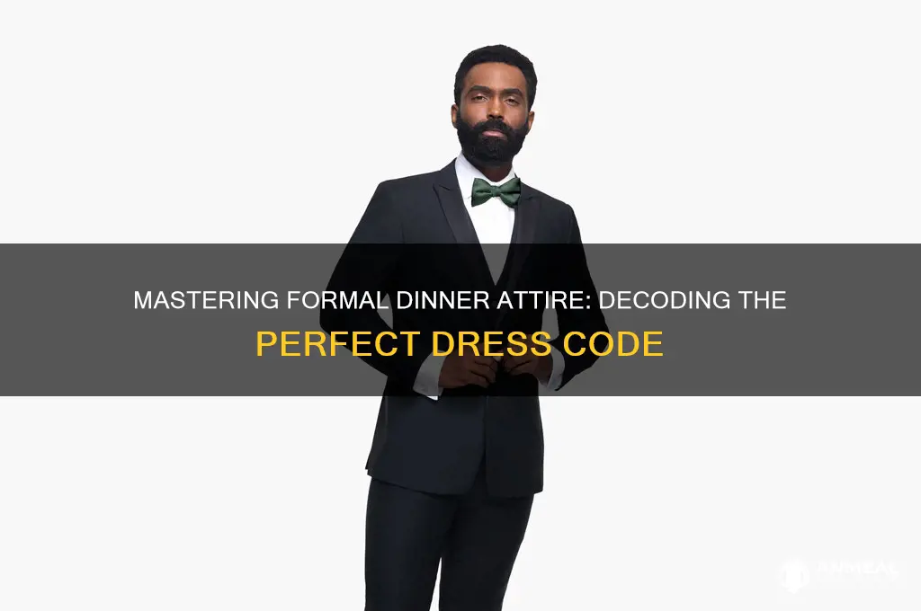 what is a dress code for a formal dinner event