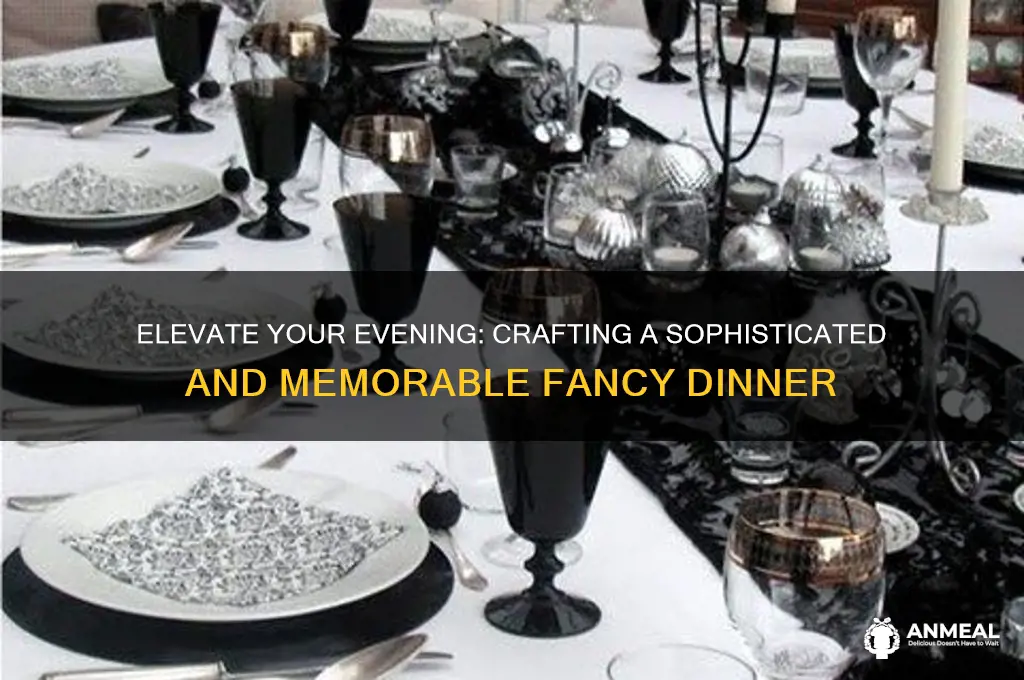 what is a fairly fancy dinner