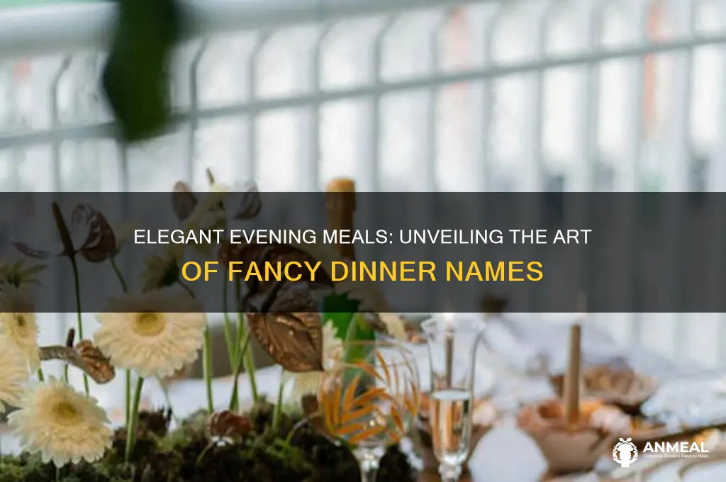 what is a fancy dinner called