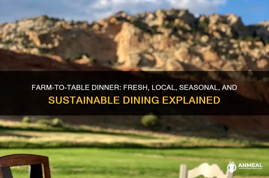 what is a farm tk table dinner