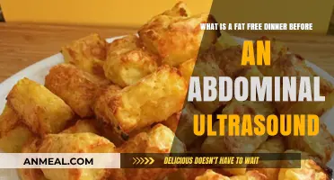 Fat-Free Dinner Ideas for Clear Abdominal Ultrasound Preparation