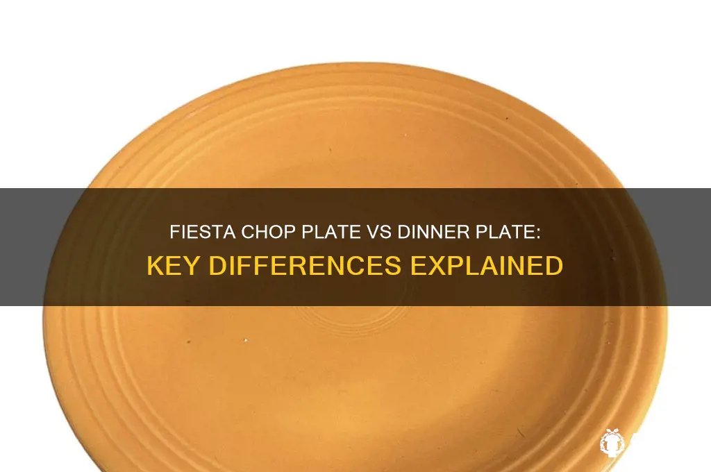 what is a fiesta chop plate vs dinner plate