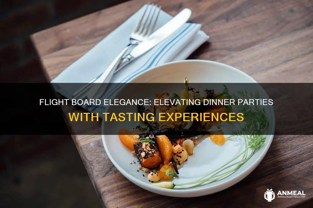 what is a flight board at dinner parties