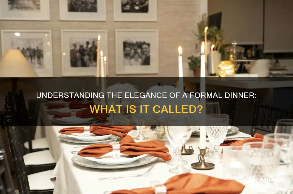 what is a formal dinner called