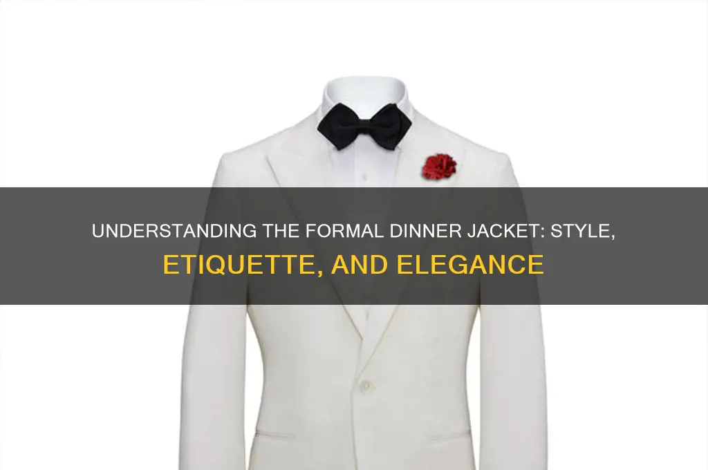 what is a formal dinner jacket