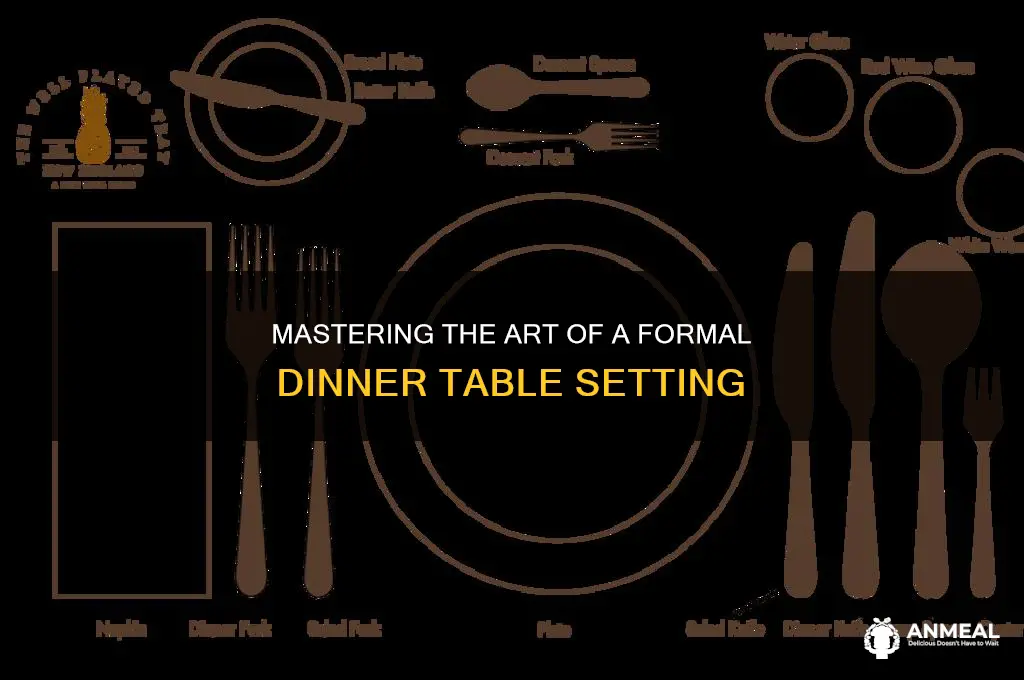 what is a formal dinner table setting