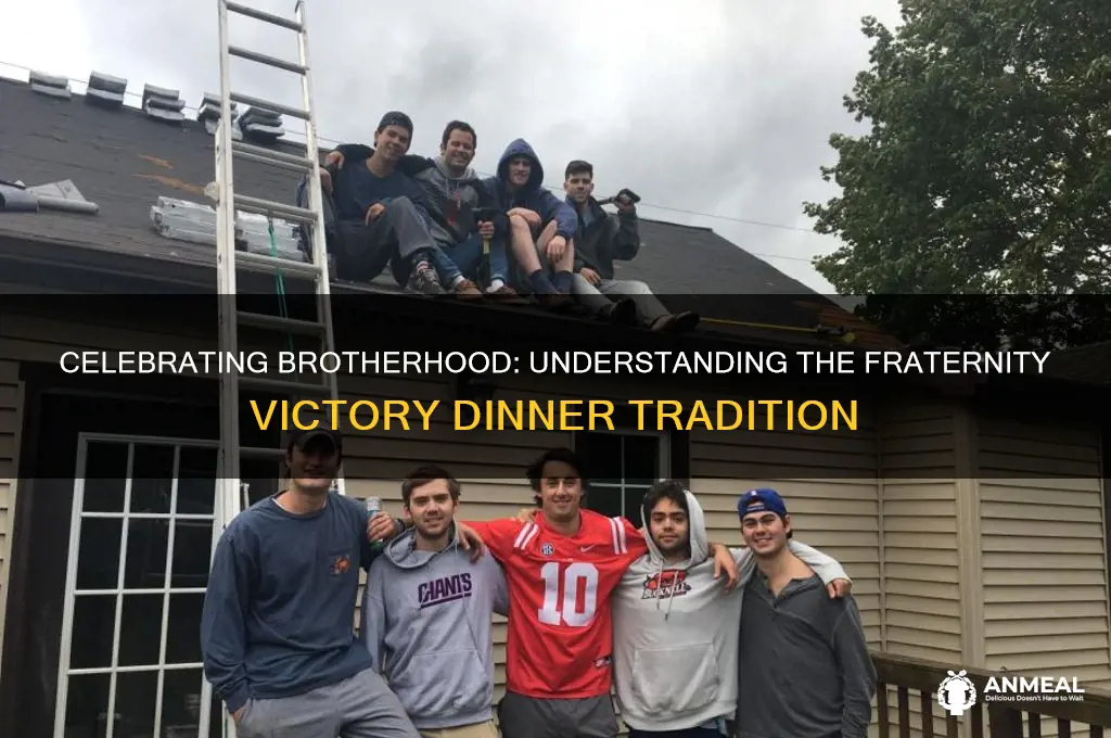 what is a fraternity victory dinner