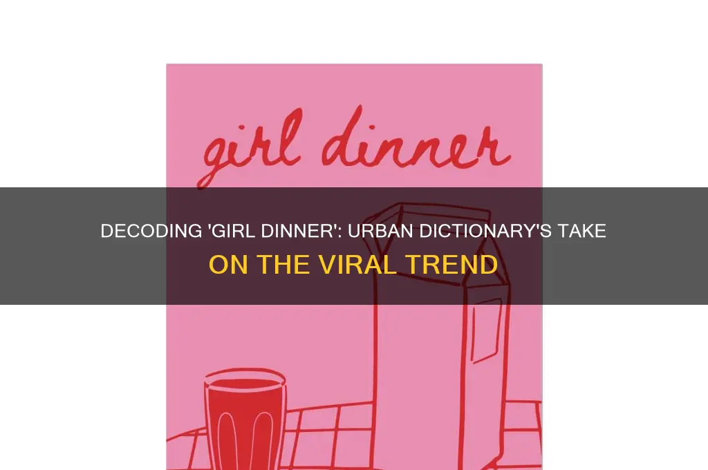 what is a girl dinner urban dictionary