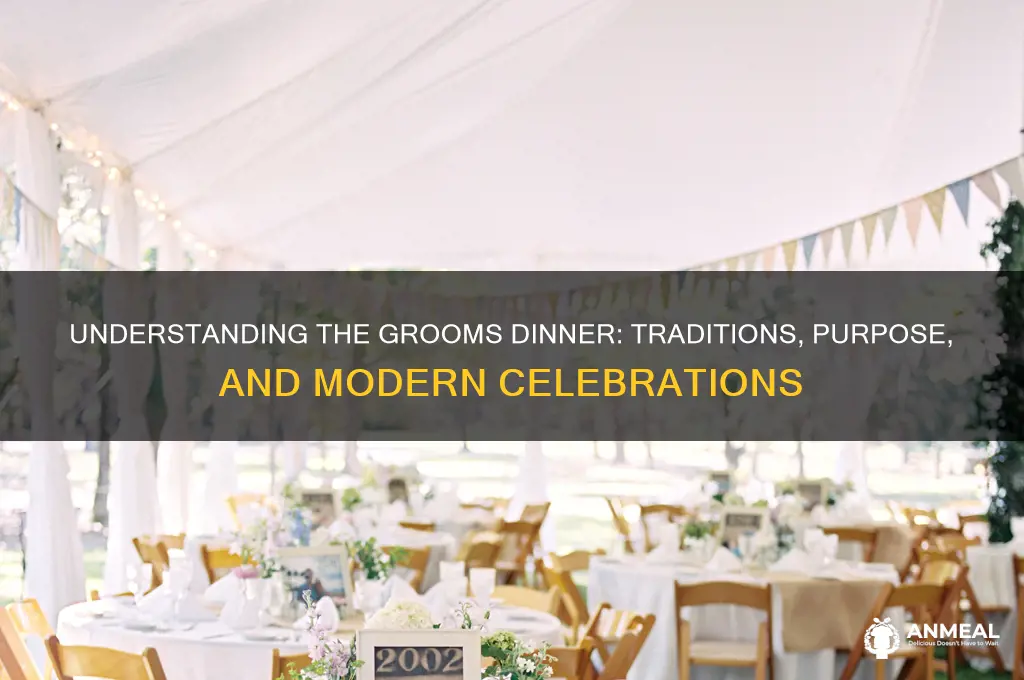 what is a grooms dinner