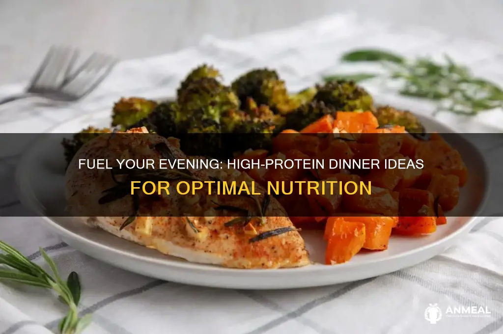 what is a high protein dinner