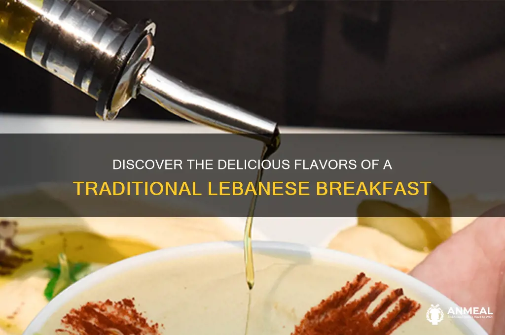 what is a lebanese breakfast