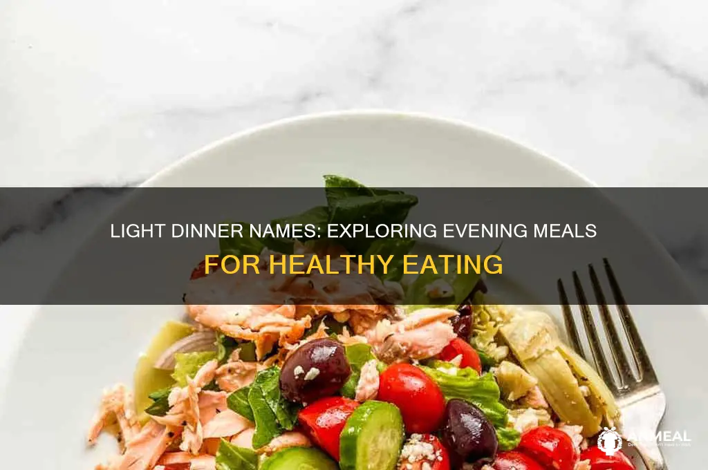 what is a light dinner called