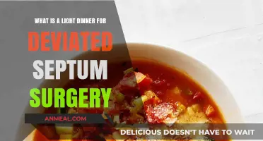 Light Dinner Ideas for Easy Recovery After Deviated Septum Surgery