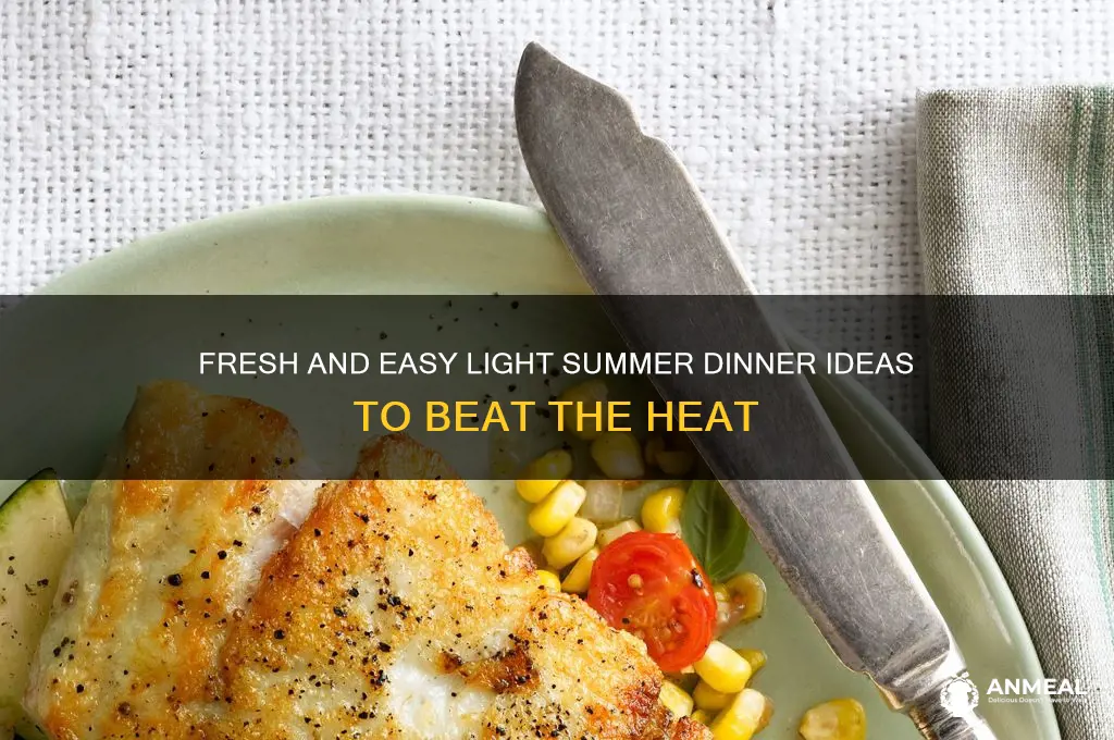 what is a light summer dinner