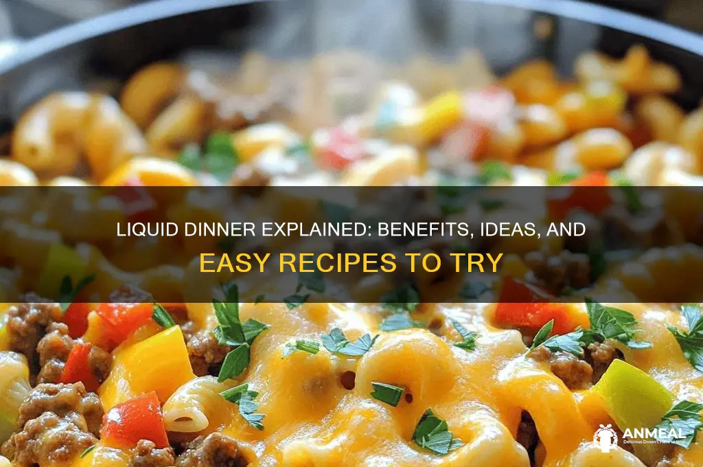 what is a liquid dinner