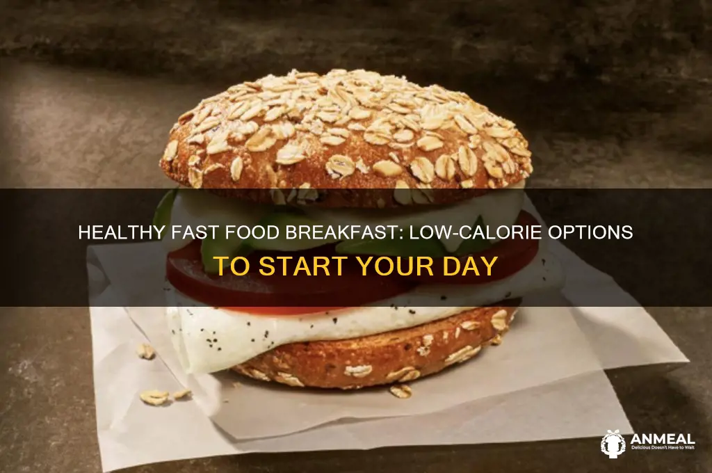 what is a low calorie fast food breakfast