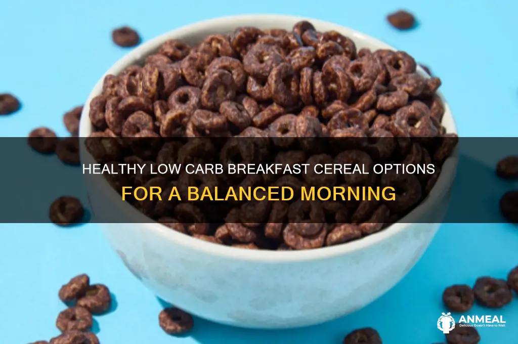 what is a low carb breakfast cereal