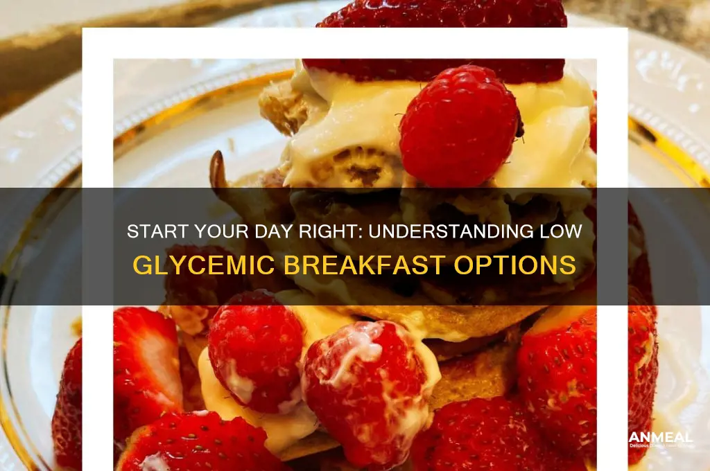 what is a low glycemic breakfast