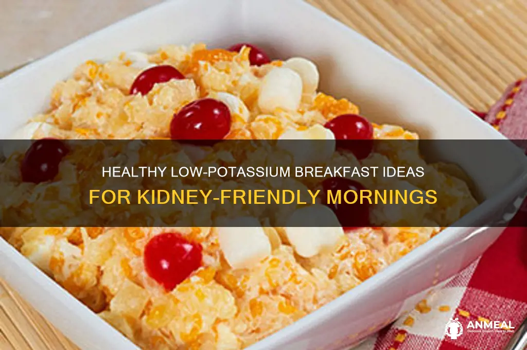 what is a low potassium breakfast