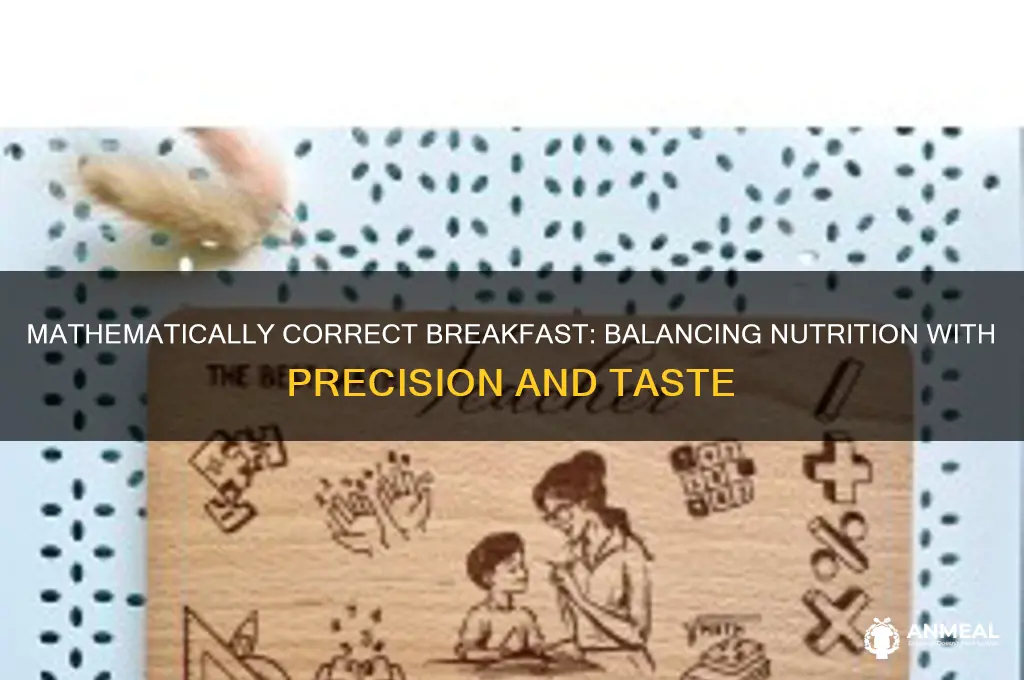 what is a mathematically correct breakfast
