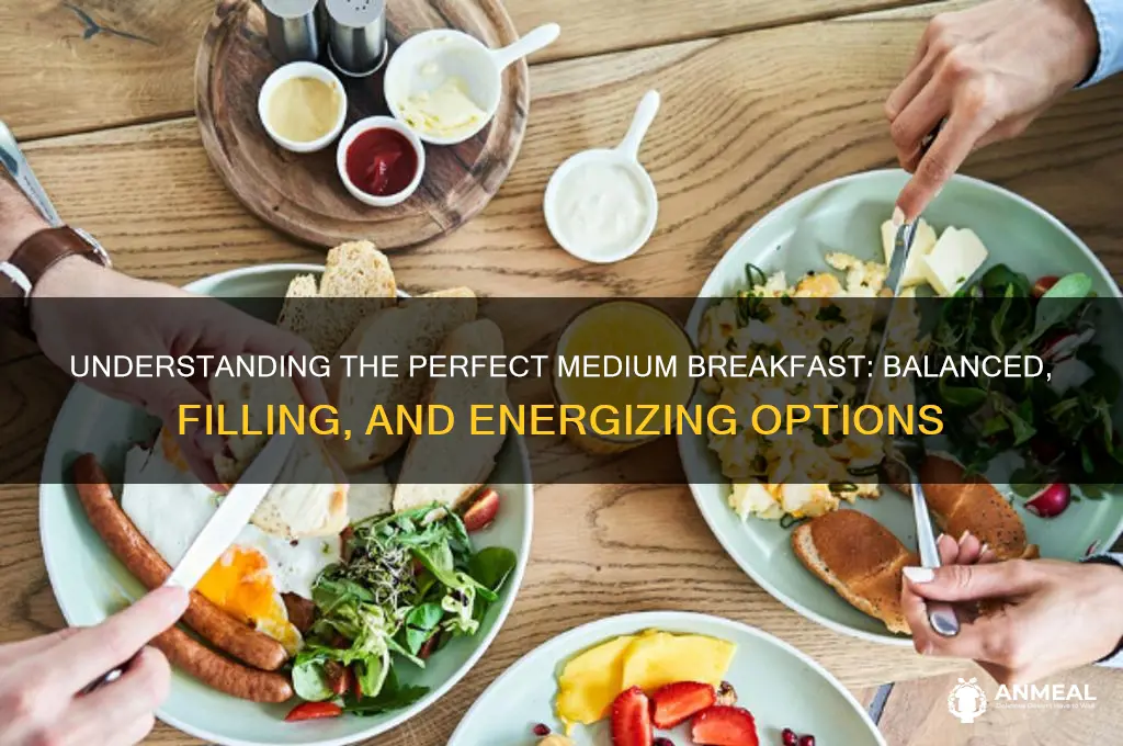 what is a medium breakfast