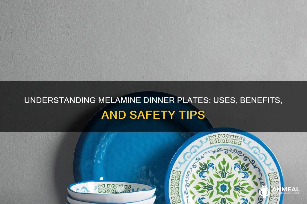 what is a melamine dinner plate
