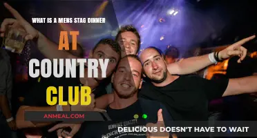 What is a Men's Stag Dinner at a Country Club?
