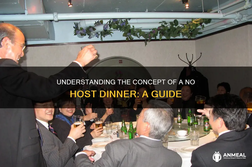 what is a no host dinner