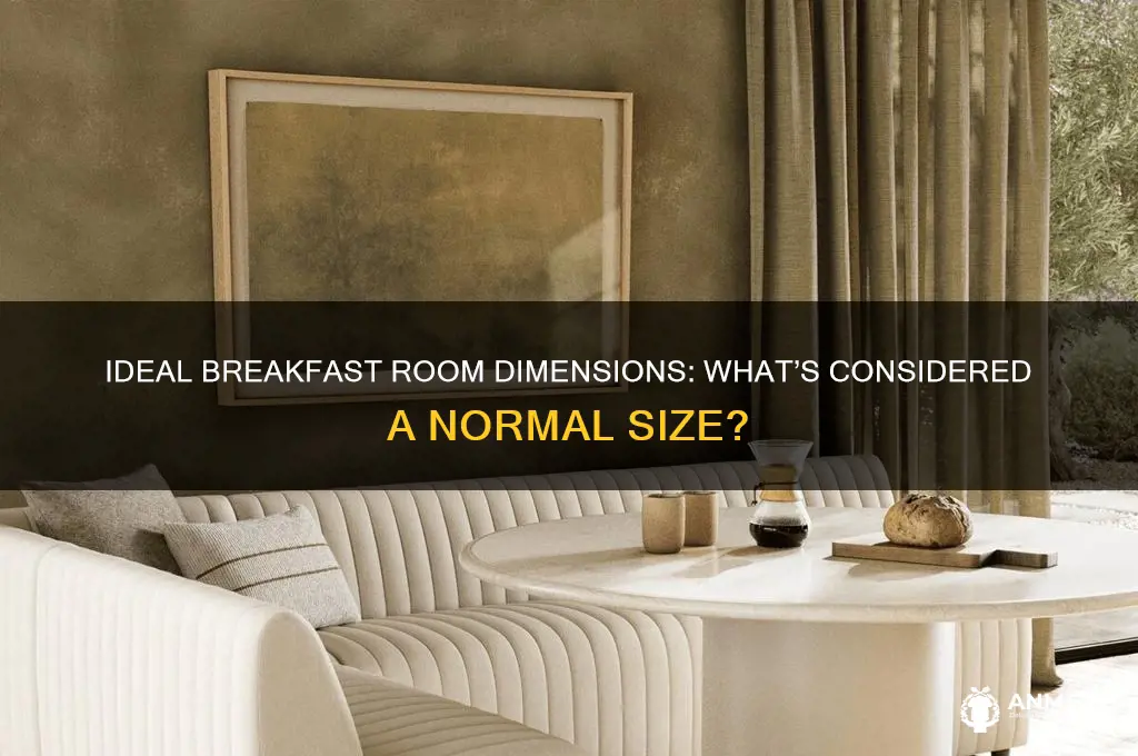 what is a normal size breakfast room