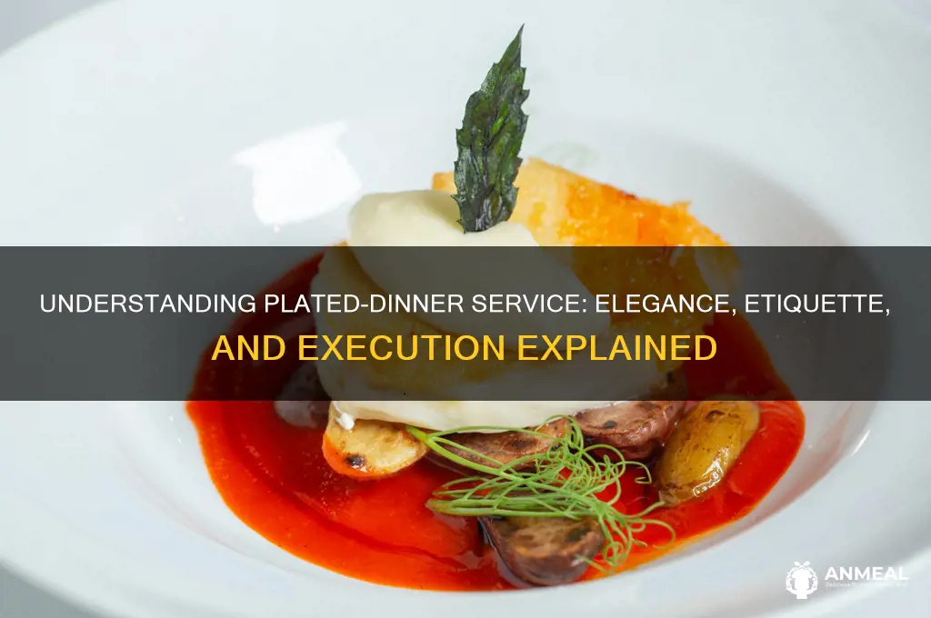 what is a plated-dinner service