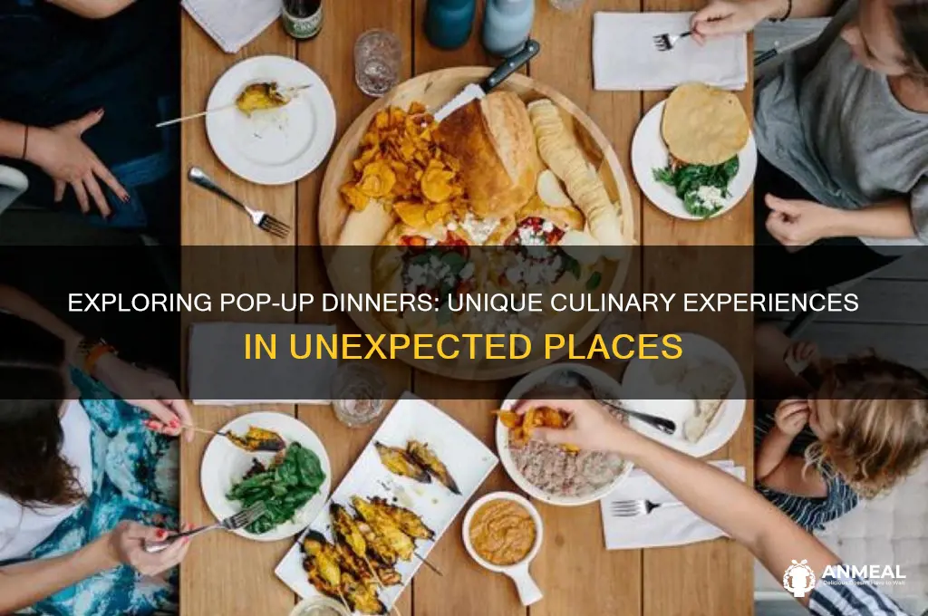 what is a pop up dinner
