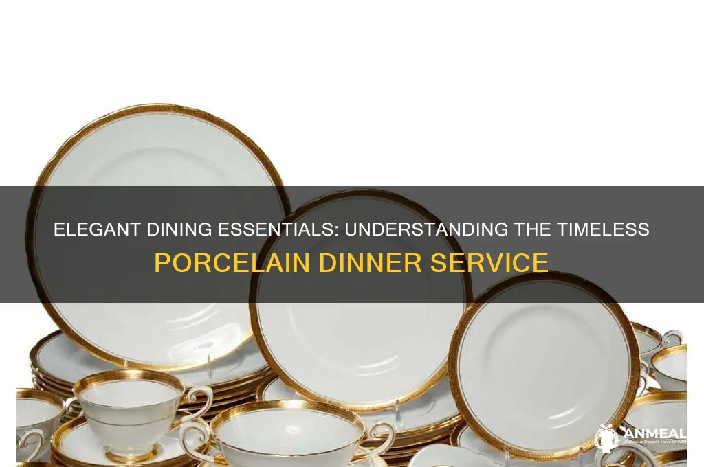 what is a porcelain dinner service