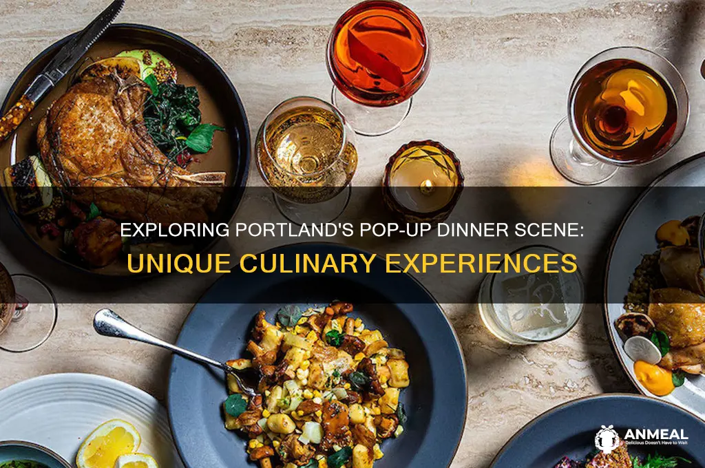 what is a portland pop up dinner