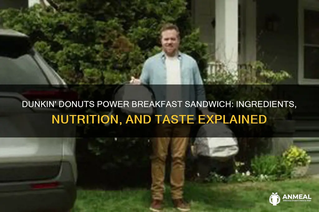 what is a power breakfast sandwich at dunkin donuts