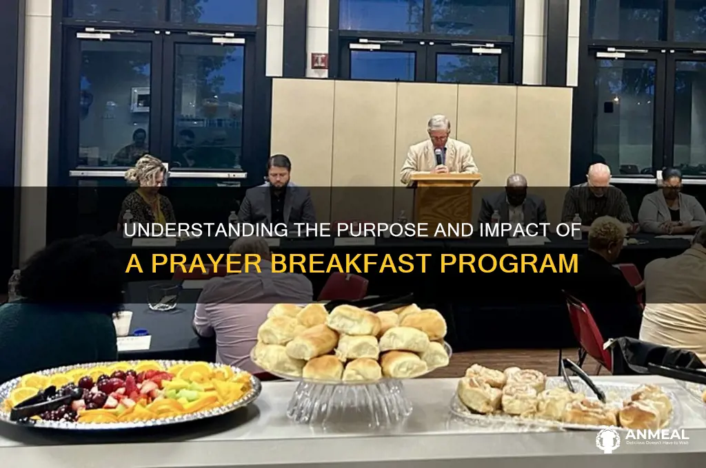 what is a prayer breakfast program