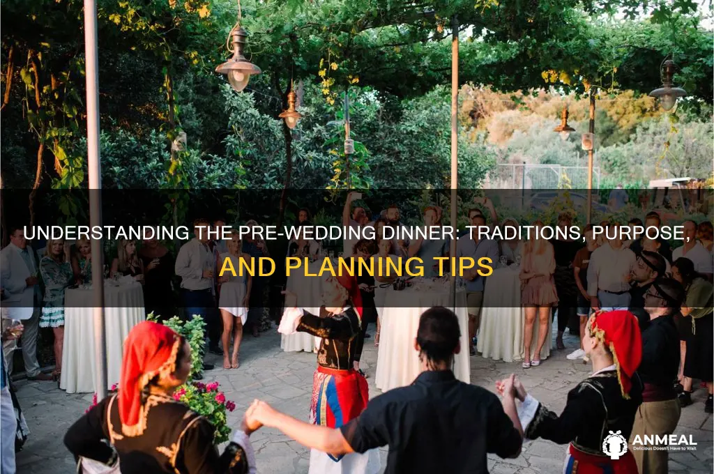what is a pre wedding dinner
