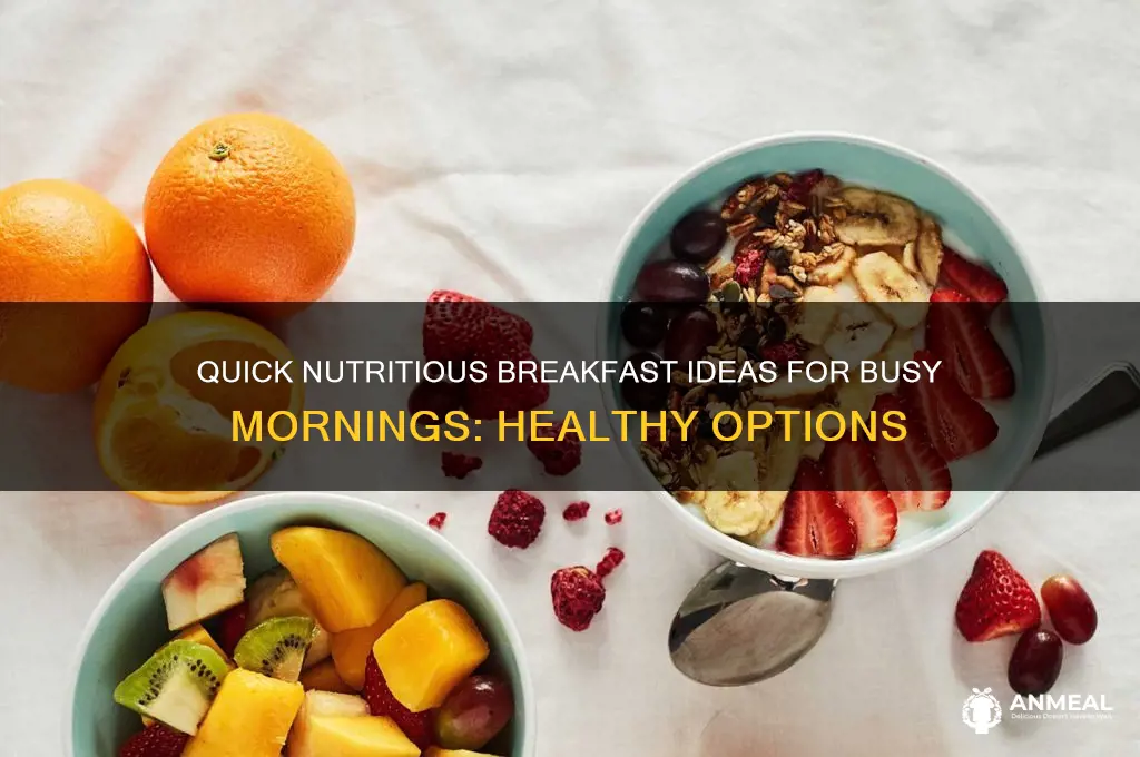 what is a quick nutritious breakfast