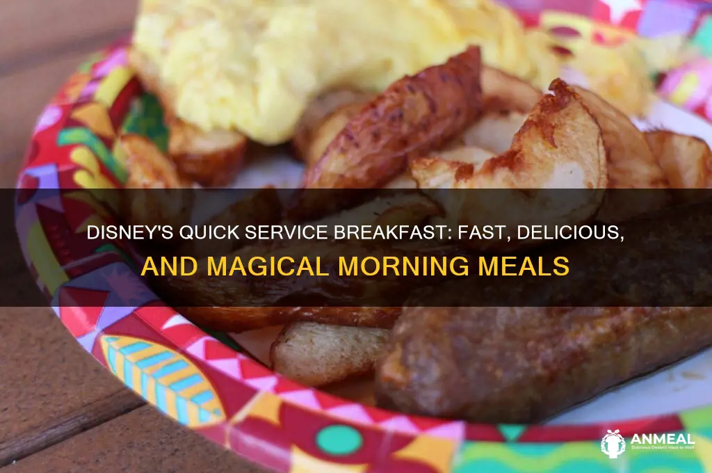 what is a quick service breakfast at disney